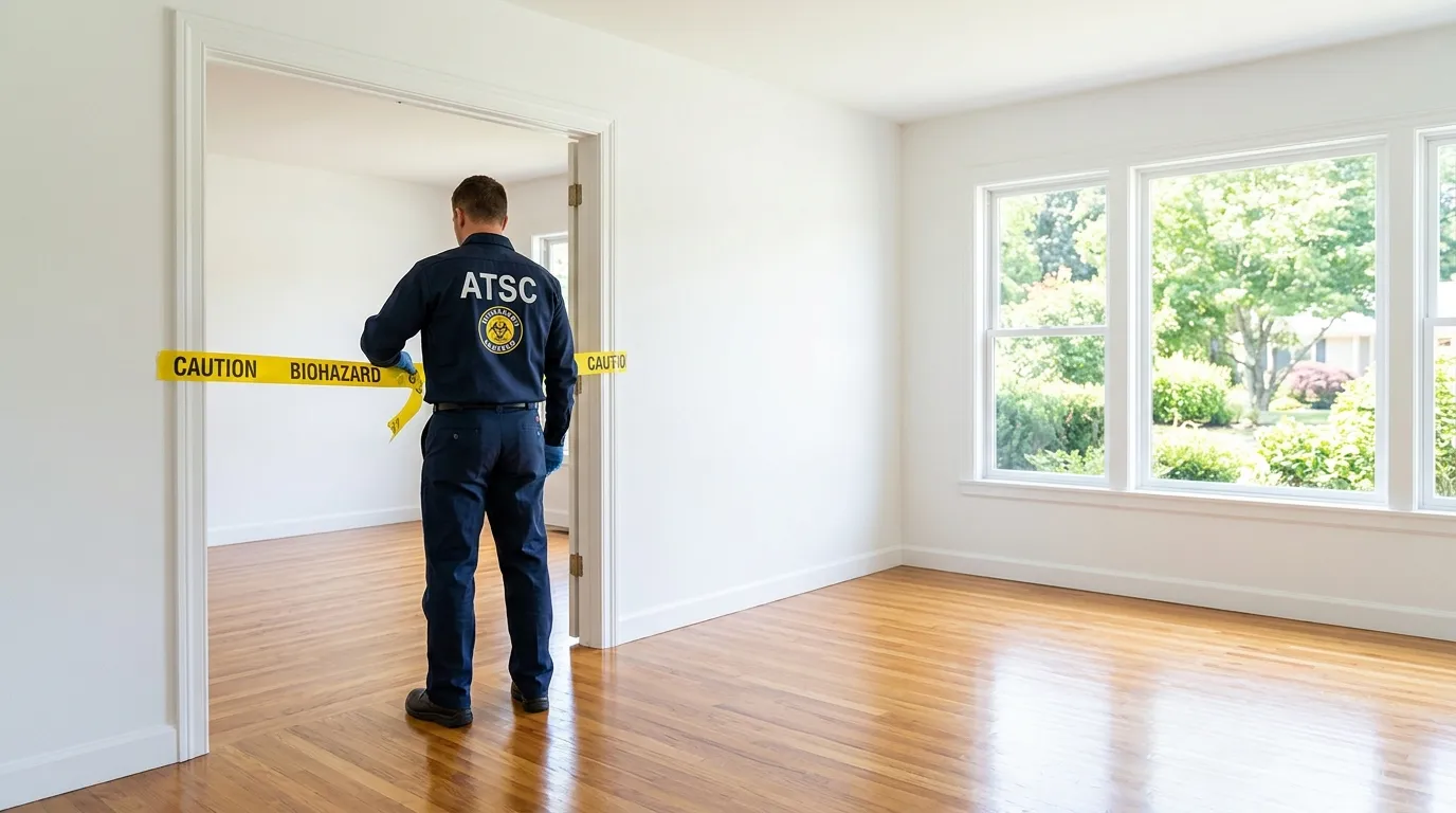 Certified biohazard cleanup crew performing Crime Scene Cleanup in Miami Lakes